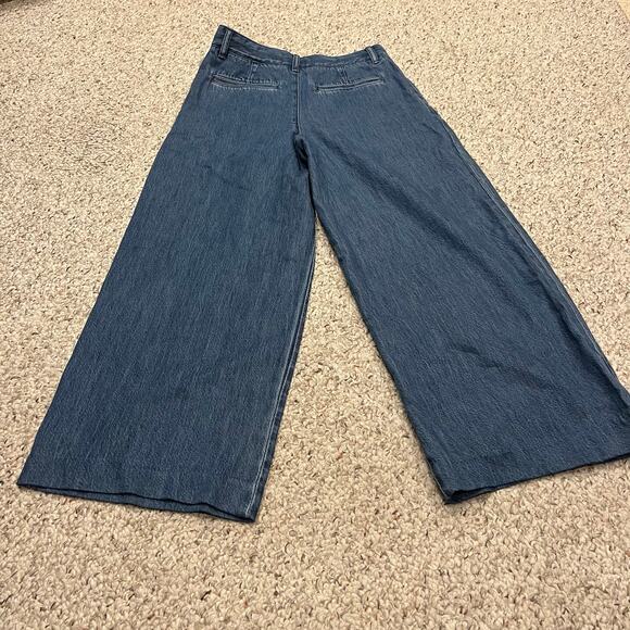 NWT Madewell The Harlow Super Wide Leg Jeans Sz 24 Petite Medium Wash Casual - Picture 6 of 6